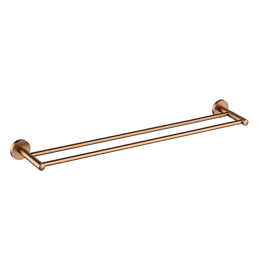 Полотенцедержатель двойной Timo Saona 13056/19 80 розовое золото матовое купить в интернет-магазине сантехники Sanbest