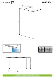 Душевое ограждение Radaway Modo New I 130x200 купить в интернет-магазине Sanbest