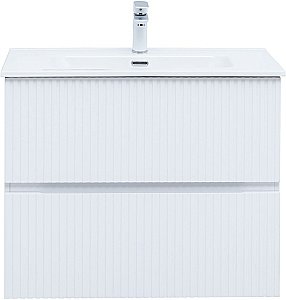 Тумба с раковиной Aquanet Джейн 80 белая матовая для ванной в интернет-магазине Sanbest