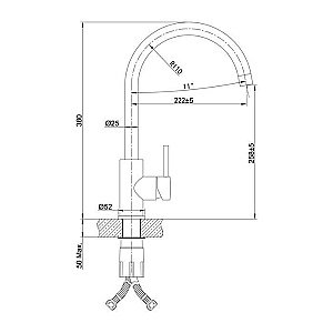 Смеситель для кухни IDDIS Kitchen Line K05STJ0i05 купить в интернет-магазине сантехники Sanbest