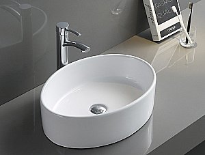 Раковина накладная BelBagno 510 BB1049 белая купить в интернет-магазине Sanbest