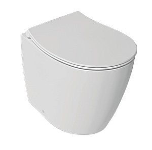 Унитаз приставной Isvea Sentimenti Neo 10SM10004SV белый, безободковый купить в интернет-магазине Sanbest