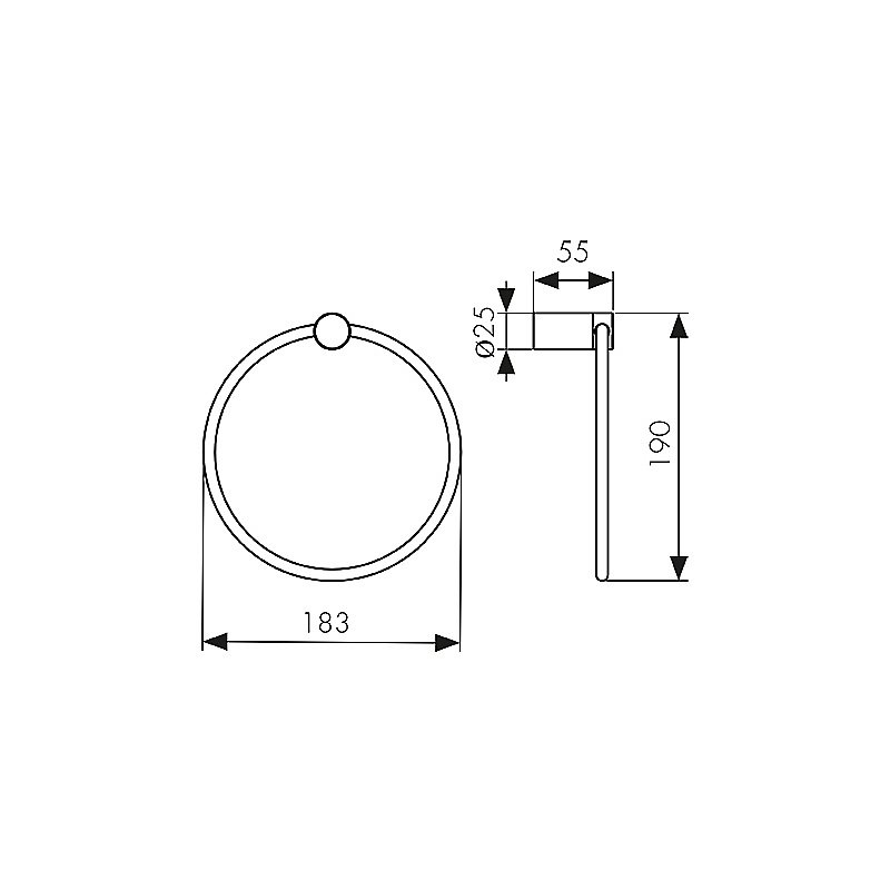 Полотенцедержатель Kaiser Vita KH-3243 белый матовый купить в интернет-магазине сантехники Sanbest