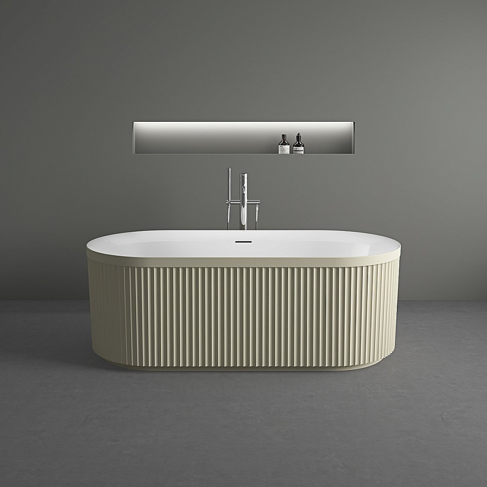 Ванна акриловая Vincea VBT-709-1700MG 170x80 матовый бежевый/белый купить в интернет-магазине Sanbest