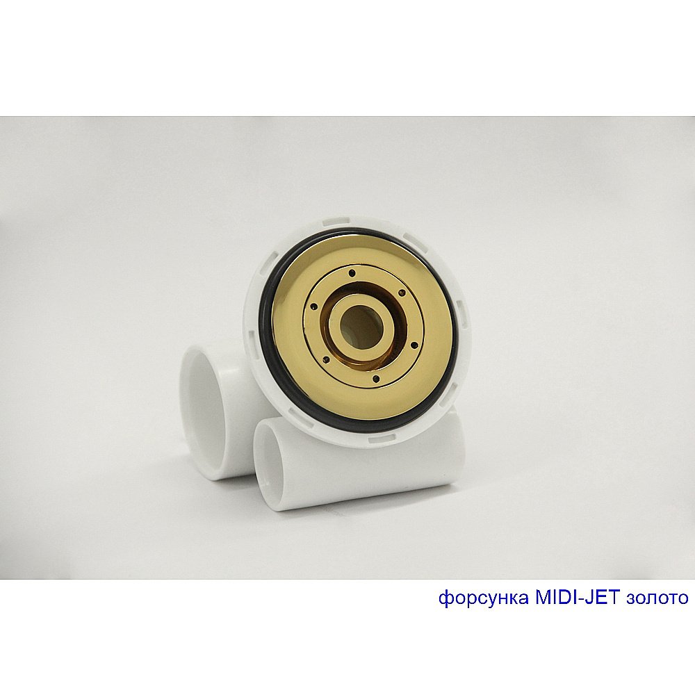 Гидромассажная ванна WhiteCross Vibe 170x70 LINE NANO белая/золото купить в интернет-магазине Sanbest