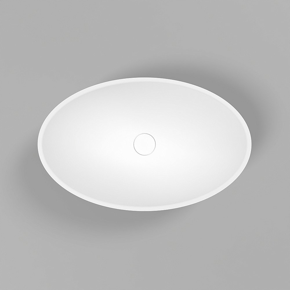 Раковина накладная WhiteCross Aquamarine 56 0715.056035.20100 черная матовая, белая матовая купить в интернет-магазине Sanbest