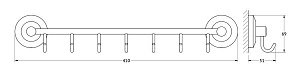 Крючок FBS Standard 40 STA 028 купить в интернет-магазине сантехники Sanbest