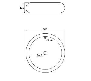 Раковина Elghansa 51,5 EG4165-126 белая с декором купить в интернет-магазине Sanbest
