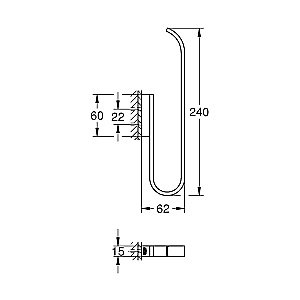 Держатель запасного рулона бумаги Grohe Selection 41067000 купить в интернет-магазине сантехники Sanbest