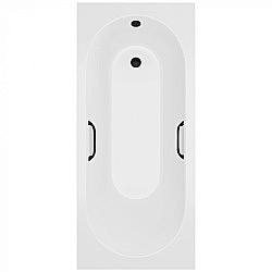 Ванна Delice Bravo DLR330038RB-M 180х75 белая матовая/ручки черные купить в интернет-магазине Sanbest
