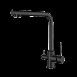 Смеситель для кухни Elghansa Kitchen Pure Water 56A5216-Black черный купить в интернет-магазине сантехники Sanbest