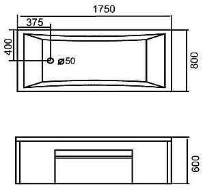 Ванна акриловая Gemy Face to You G9076 K 177x81 белая с гидромассажем купить в интернет-магазине Sanbest