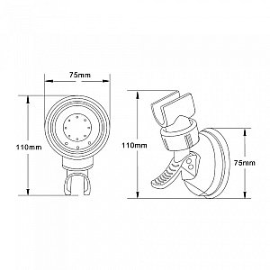 Держатель ручного душа Orange OVH05 хром купить в интернет-магазине сантехники Sanbest