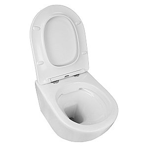 Унитаз подвесной Azario Grado AZ-0046 белый безободковый, с крышкой микролифт купить в интернет-магазине Sanbest