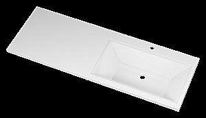 Тумба с раковиной Misty Чегет - 70 П-Чег-01070-01Н3Я (Раковина Гавана 130) белая для ванной в интернет-магазине Sanbest