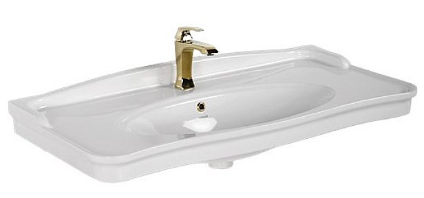 Раковина Creavit Antik 100 AN100.00000 белая купить в интернет-магазине Sanbest