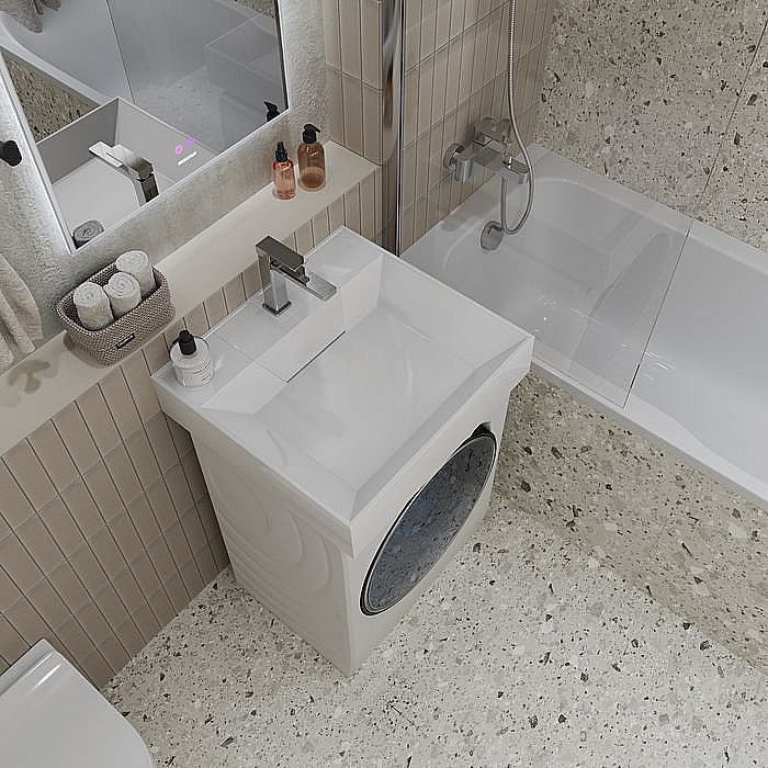 Раковина Grossman Luxor 60 11.R01.60.000 белая купить в интернет-магазине Sanbest