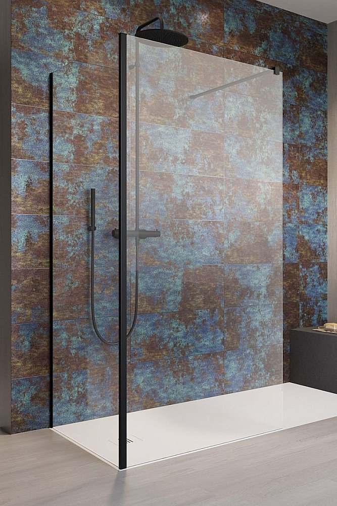 Душевое ограждение Radaway Modo New Black IV 90х75 стекло прозрачное/профиль черный матовый купить в интернет-магазине Sanbest