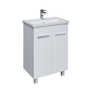 Тумба с раковиной Grossman НЕО 106027-1K 60 белая для ванной в интернет-магазине Sanbest