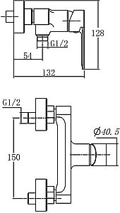 Смеситель для душа Aquanet Passion AF300-30B купить в интернет-магазине сантехники Sanbest