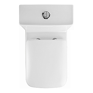 Напольный унитаз-компакт Black&White Gravity 7790WX безободковый, слив-торнадо, с крышкой микролифт, с бачком, белый глянцевый купить в интернет-магазине Sanbest