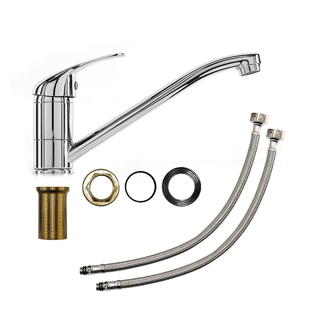 Смеситель для кухни Elghansa 50-Series HG50-201 хром купить в интернет-магазине сантехники Sanbest