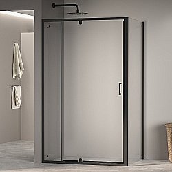 Душевой уголок RGW Passage PA-078B (PA-008B + Z-050-2B) 110х120 350807811-14 стекло прозрачное/профиль черный купить в интернет-магазине Sanbest