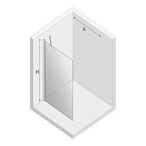 Душевое ограждение NEW TRENDY NEW SOLEO K-0748 60 стекло прозрачное/профиль хром купить в интернет-магазине Sanbest