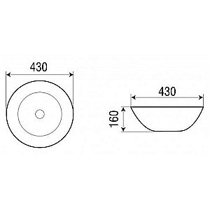 Раковина накладная WeltWasser WW ELBACH 3132 43 белая купить в интернет-магазине Sanbest