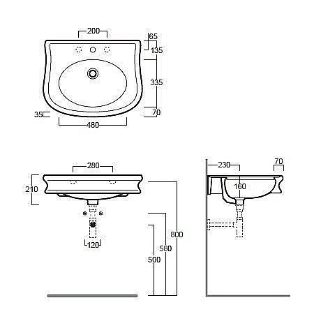 Раковина SIMAS Lante LA10 70 купить в интернет-магазине Sanbest