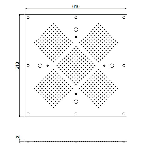 Верхний душ Carimali MyDream 23054XN-CRX купить в интернет-магазине сантехники Sanbest