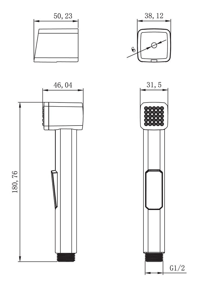 Гигиенический душ Lemark LM8076C купить в интернет-магазине сантехники Sanbest