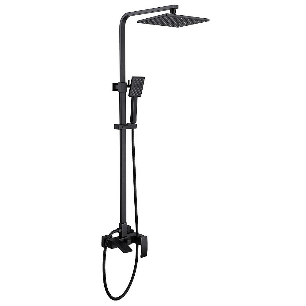 Душевая система Abber Wasserfall AF8616BL черная матовая купить в интернет-магазине сантехники Sanbest