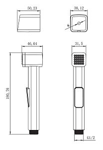 Гигиенический душ Lemark LM8076C купить в интернет-магазине сантехники Sanbest