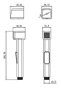 Гигиенический душ Lemark LM8076C купить в интернет-магазине сантехники Sanbest