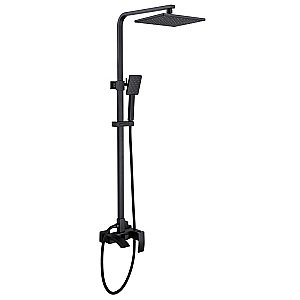 Душевая система Abber Wasserfall AF8616BL черная матовая купить в интернет-магазине сантехники Sanbest