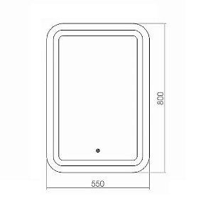 Зеркало Azario Мальта 55х80 в ванную от интернет-магазине сантехники Sanbest