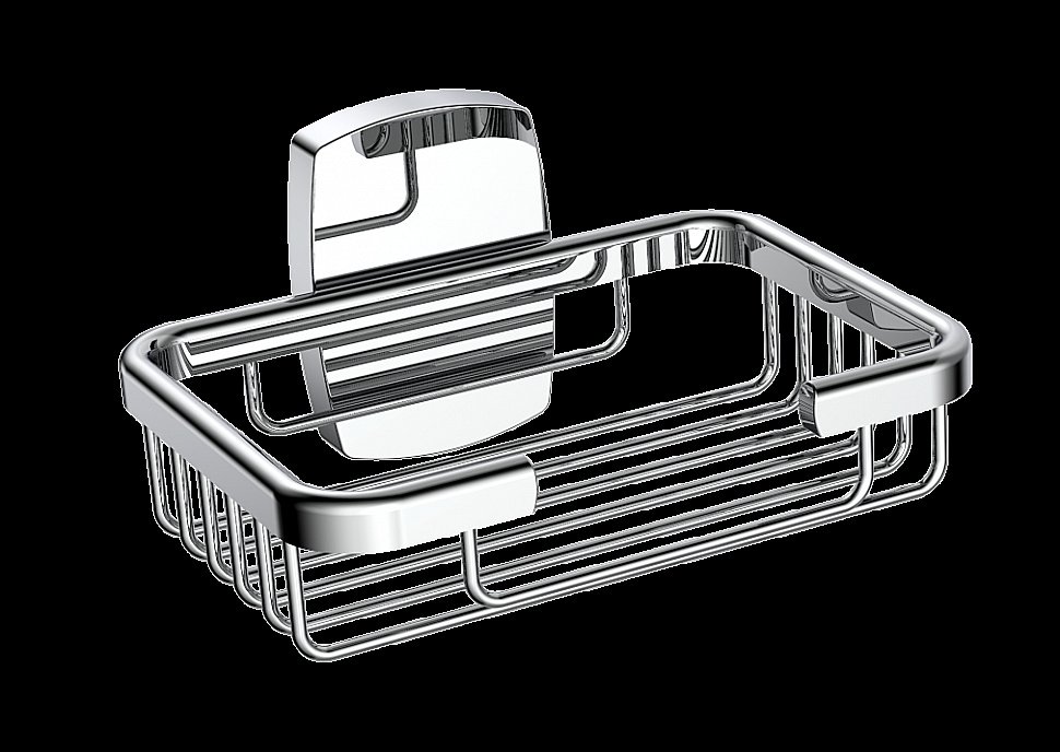 Мыльница CeramaLux Cube 12605A хром купить в интернет-магазине сантехники Sanbest