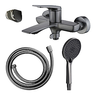 Смеситель для ванны Azario Lursy AZ-K3049GR графит купить в интернет-магазине сантехники Sanbest