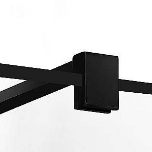 Душевой уголок NEW TRENDY SUPERIA BLACK 90x90 стекло прозрачное полоска/профиль черный купить в интернет-магазине Sanbest
