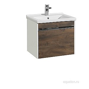 Тумба с раковиной Акватон Капри 60 таксония темная для ванной в интернет-магазине Sanbest