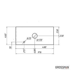 Тумба с раковиной Grossman ФЛАЙ 100 дуб сонома/белая для ванной в интернет-магазине Sanbest