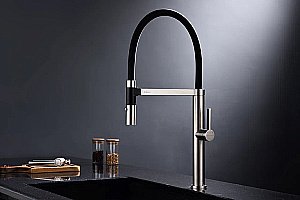 Смеситель для кухни Paulmark Leader Le214101-BS брашированная сталь купить в интернет-магазине сантехники Sanbest