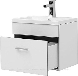 Тумба с раковиной Aquanet Верона 207765 50 белый для ванной в интернет-магазине Sanbest