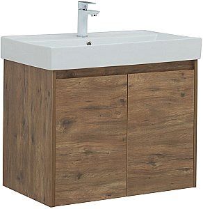 Тумба с раковиной Aquanet Nova Lite 298852 75 дуб рустикальный для ванной в интернет-магазине Sanbest