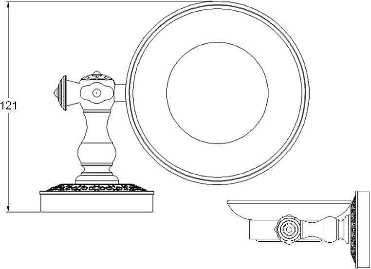 Мыльница Zorg Antic AZR 06 SL купить в интернет-магазине сантехники Sanbest