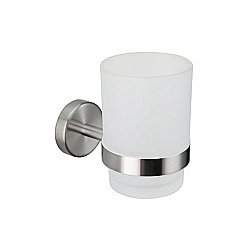 Стакан подвесной с держателем Melana MLN-867010 сатин купить в интернет-магазине сантехники Sanbest