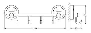 Крючок FBS Ellea 25 ELL 025 купить в интернет-магазине сантехники Sanbest