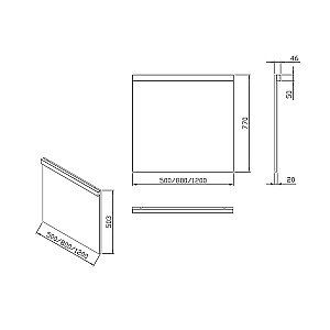 Зеркало Ravak Natural X000001057 80 белое в ванную от интернет-магазине сантехники Sanbest