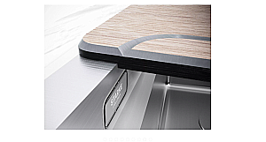 Кухонная мойка Paulmark NEXT-MULTI SINK 54 UNI PM785445-LG светлое золото купить в интернет-магазине сантехники Sanbest